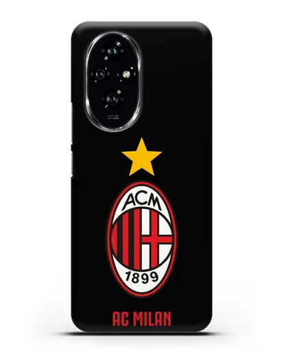 Чехол с логотипом АС MILAN силиконовый для Honor 200