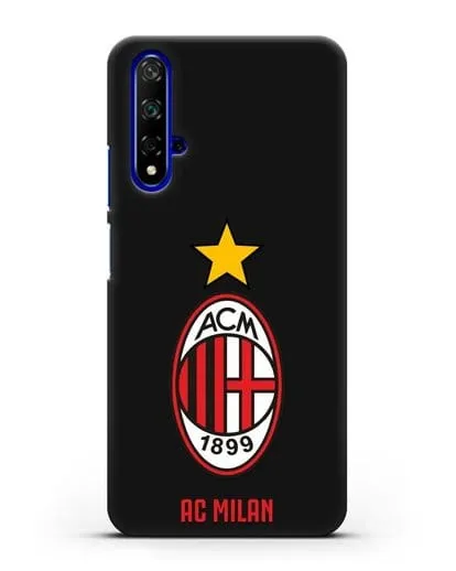 Чехол с логотипом АС MILAN силиконовый для Honor 20