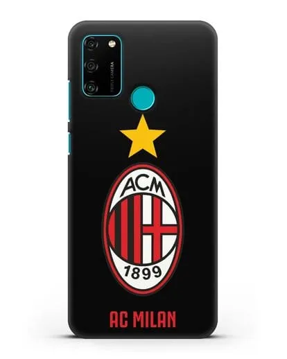 Чехол с логотипом АС MILAN силиконовый для Honor 9A