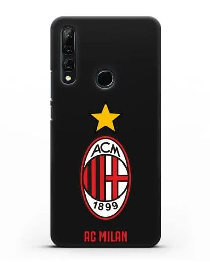 Чехол с логотипом АС MILAN силиконовый для Honor 9X