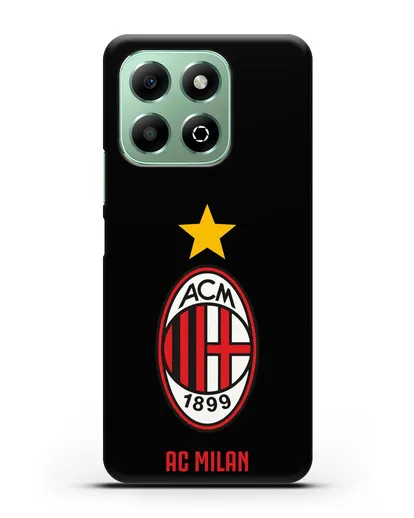 Чехол с логотипом АС MILAN силиконовый для Honor X6b