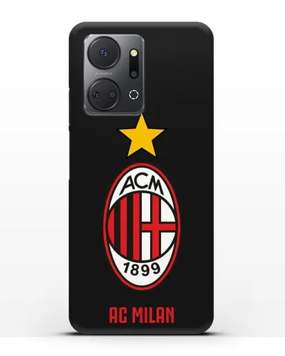 Чехол с логотипом АС MILAN силиконовый для Honor X7a