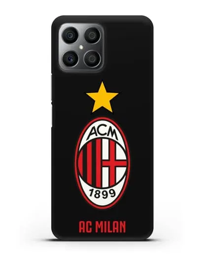 Чехол с логотипом АС MILAN силиконовый для Honor X8