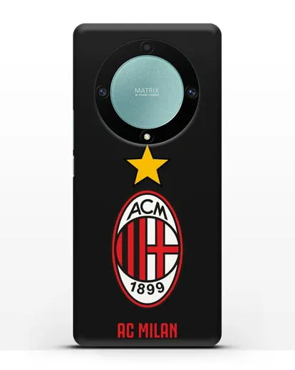 Чехол с логотипом АС MILAN силиконовый для Honor X9a