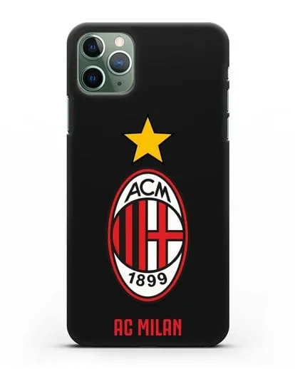 Чехол с логотипом АС MILAN силиконовый для iPhone 11 Pro Max
