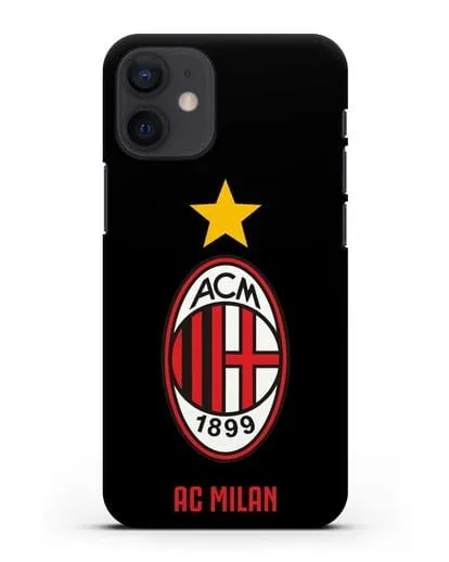 Чехол с логотипом АС MILAN силиконовый для iPhone 12 mini