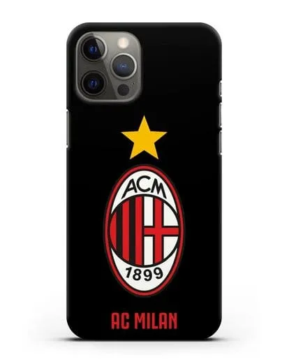 Чехол с логотипом АС MILAN силиконовый для iPhone 12 Pro Max