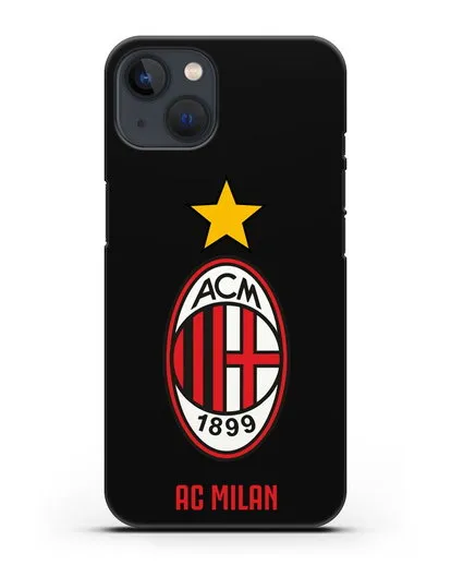 Чехол с логотипом АС MILAN силиконовый для iPhone 13 Mini
