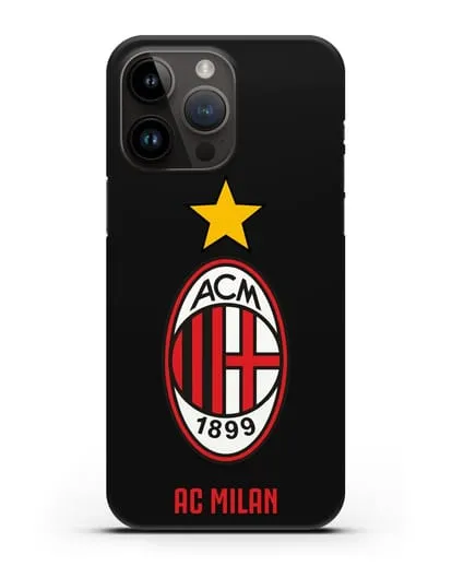 Чехол с логотипом АС MILAN силиконовый для iPhone 14 Pro Max