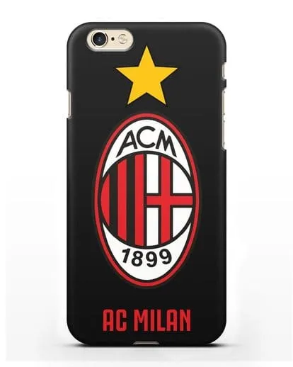Чехол с логотипом АС MILAN силиконовый для iPhone 6