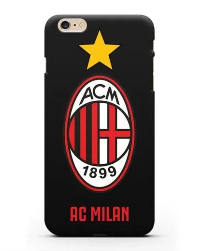 Чехол с логотипом АС MILAN силиконовый для iPhone 6 Plus