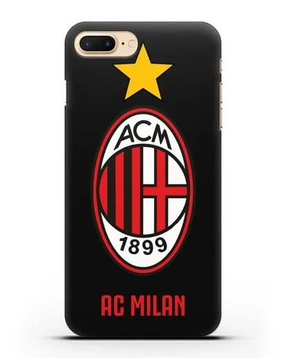 Чехол с логотипом АС MILAN силиконовый для iPhone 7 Plus