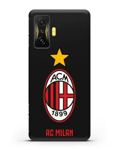 Чехол с логотипом АС MILAN силиконовый для Xiaomi Poco F4 GT