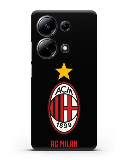 Чехол с логотипом АС MILAN силиконовый для Xiaomi Poco M6 Pro