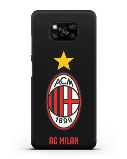 Чехол с логотипом АС MILAN силиконовый для Xiaomi Poco X3