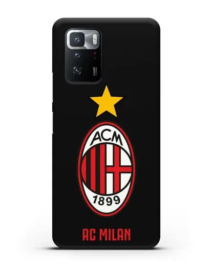 Чехол с логотипом АС MILAN силиконовый для Xiaomi Poco X3 GT
