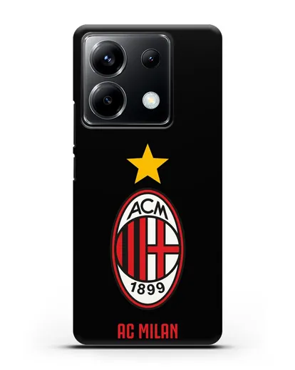 Чехол с логотипом АС MILAN силиконовый для Xiaomi Poco X6