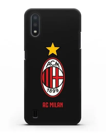 Чехол с логотипом АС MILAN силиконовый для Samsung Galaxy A01 [SM-A015F]