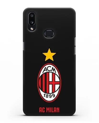 Чехол с логотипом АС MILAN силиконовый для Samsung Galaxy A10s [SM-F107F]