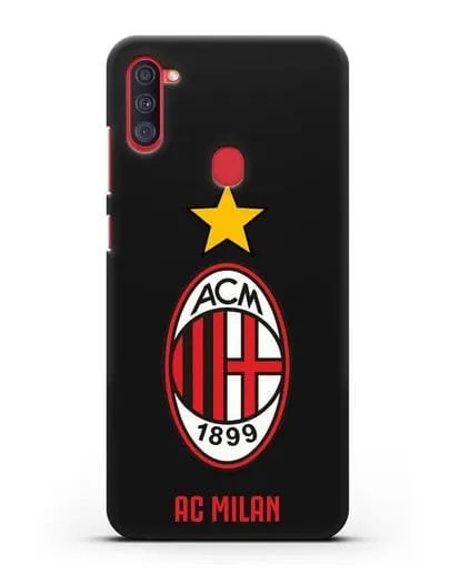Чехол с логотипом АС MILAN силиконовый для Samsung Galaxy A11 [SM-A115F]