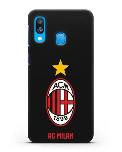 Чехол с логотипом АС MILAN силиконовый для Samsung Galaxy A40 [SM-A405F]
