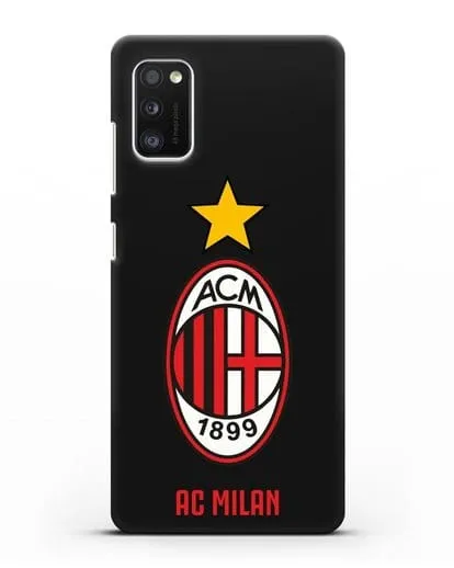 Чехол с логотипом АС MILAN силиконовый для Samsung Galaxy A41 [SM-A415F]