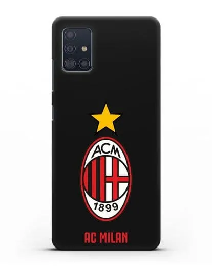 Чехол с логотипом АС MILAN силиконовый для Samsung Galaxy A51 [SM-A515F]
