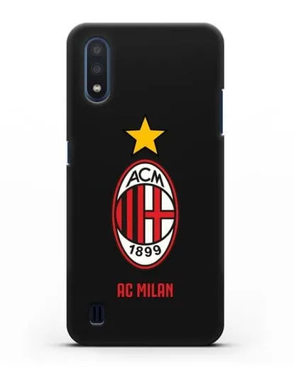 Чехол с логотипом АС MILAN силиконовый для Samsung Galaxy M01 [SM-M015F]