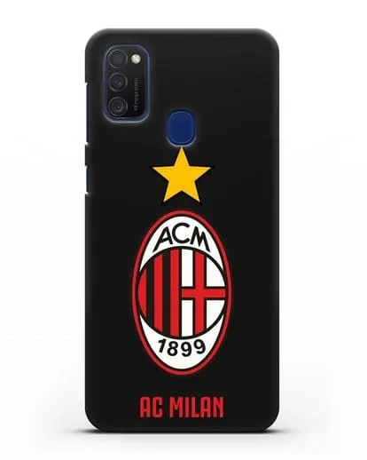 Чехол с логотипом АС MILAN силиконовый для Samsung Galaxy M21 [SM-M215F]