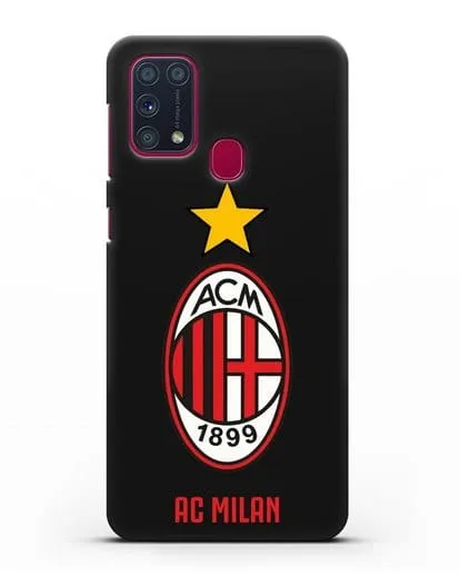 Чехол с логотипом АС MILAN силиконовый для Samsung Galaxy M31 [SM-M315F]