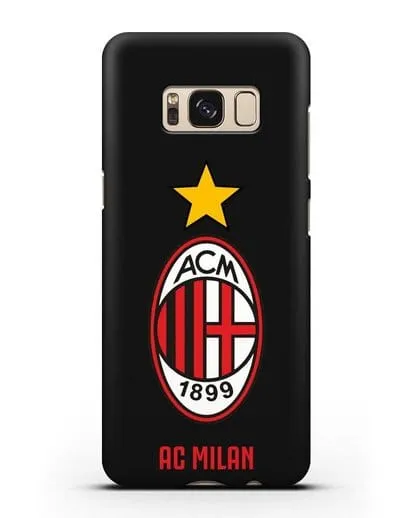 Чехол с логотипом АС MILAN силиконовый для Samsung Galaxy S8 Plus [SM-G955F]