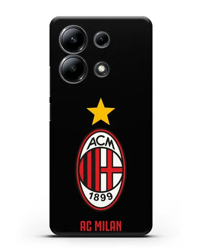 Чехол с логотипом АС MILAN силиконовый для Xiaomi Redmi Note 13 4G
