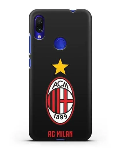 Чехол с логотипом АС MILAN силиконовый для Xiaomi Redmi Note 7