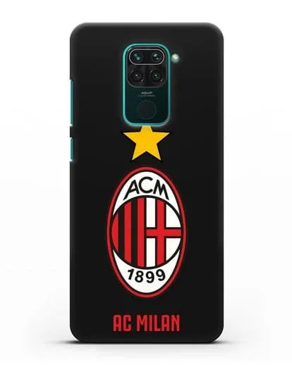 Чехол с логотипом АС MILAN силиконовый для Xiaomi Redmi Note 9
