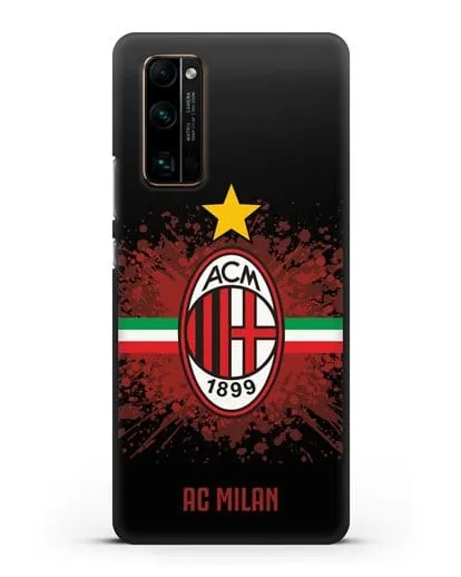 Чехол с эмблемой ФК Милан силиконовый для Honor 30 Pro Plus