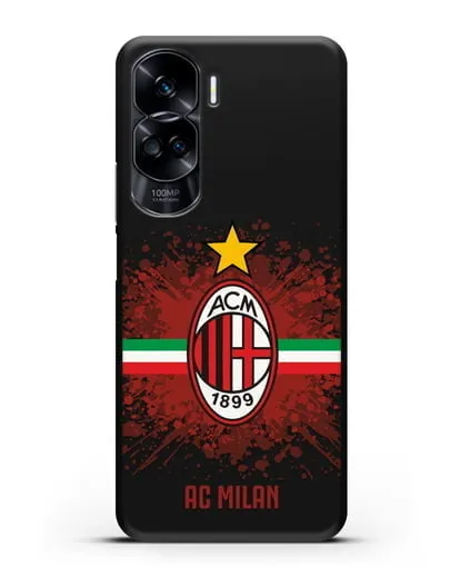 Чехол с эмблемой ФК Милан силиконовый для Honor 90 Lite