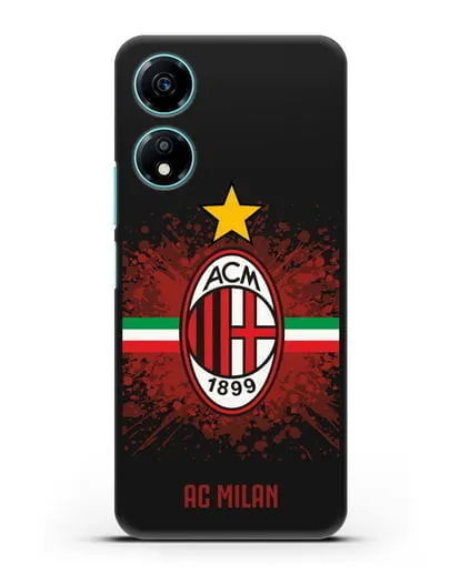 Чехол с эмблемой ФК Милан силиконовый для Honor X5 Plus