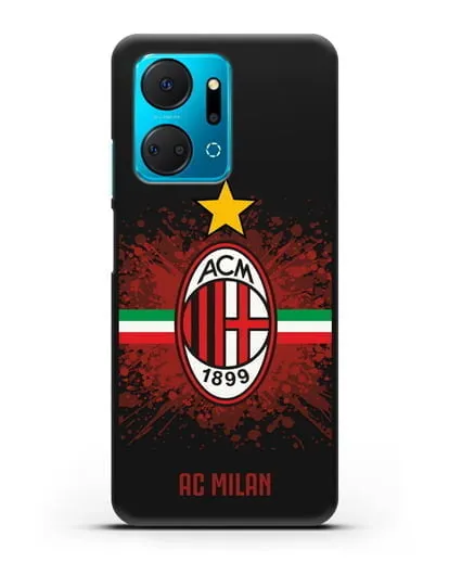 Чехол с эмблемой ФК Милан силиконовый для Honor X7a Plus