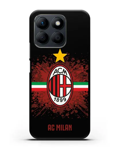 Чехол с эмблемой ФК Милан силиконовый для Honor X8b