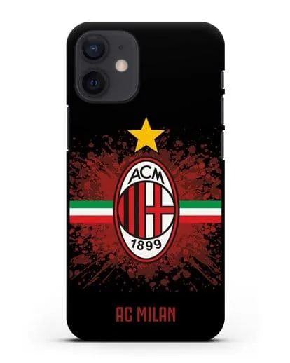 Чехол с эмблемой ФК Милан силиконовый для iPhone 12 mini