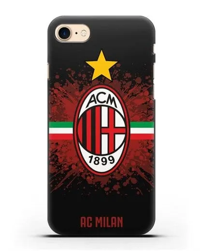 Чехол с эмблемой ФК Милан силиконовый для iPhone 7