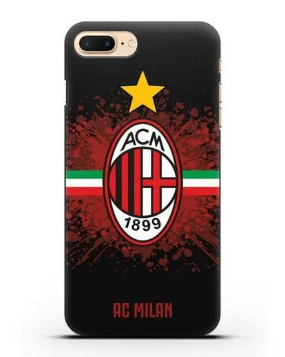 Чехол с эмблемой ФК Милан силиконовый для iPhone 8 Plus
