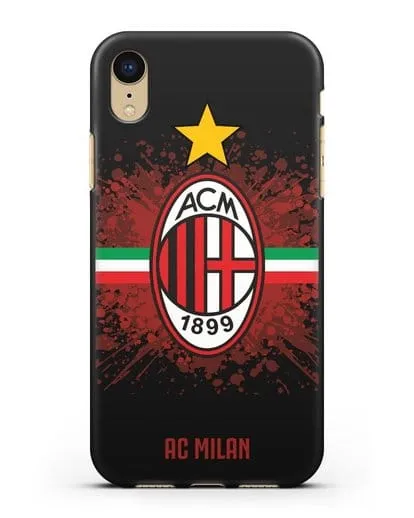 Чехол с эмблемой ФК Милан силиконовый для iPhone XR