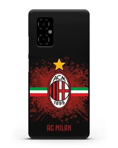 Чехол с эмблемой ФК Милан силиконовый для Xiaomi Poco M4 5G