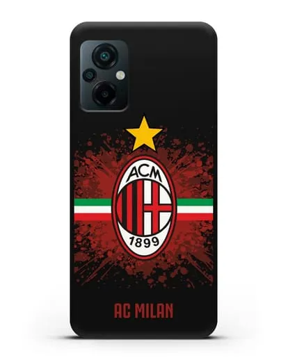 Чехол с эмблемой ФК Милан силиконовый для Xiaomi Poco M5