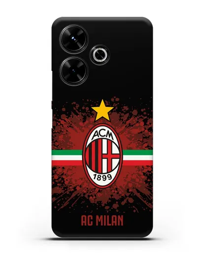 Чехол с эмблемой ФК Милан силиконовый для Xiaomi Poco M6