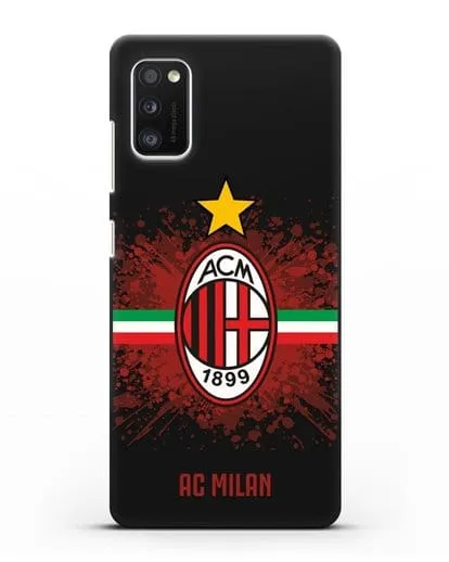 Чехол с эмблемой ФК Милан силиконовый для Samsung Galaxy A41 [SM-A415F]