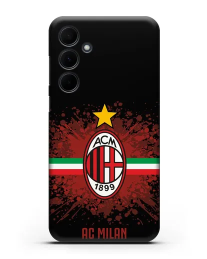 Чехол с эмблемой ФК Милан силиконовый для Samsung Galaxy A55 [SM-A556]