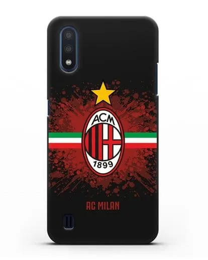 Чехол с эмблемой ФК Милан силиконовый для Samsung Galaxy M01 [SM-M015F]