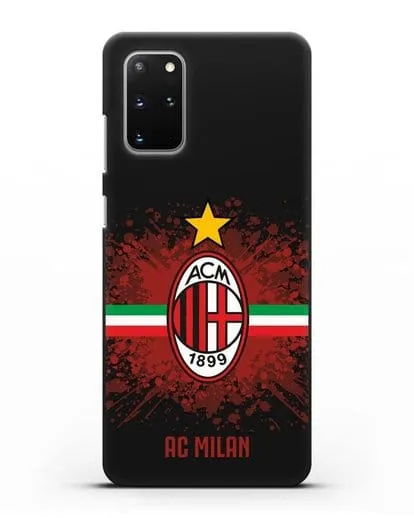 Чехол с эмблемой ФК Милан силиконовый для Samsung Galaxy S20 Plus [SM-G985F]